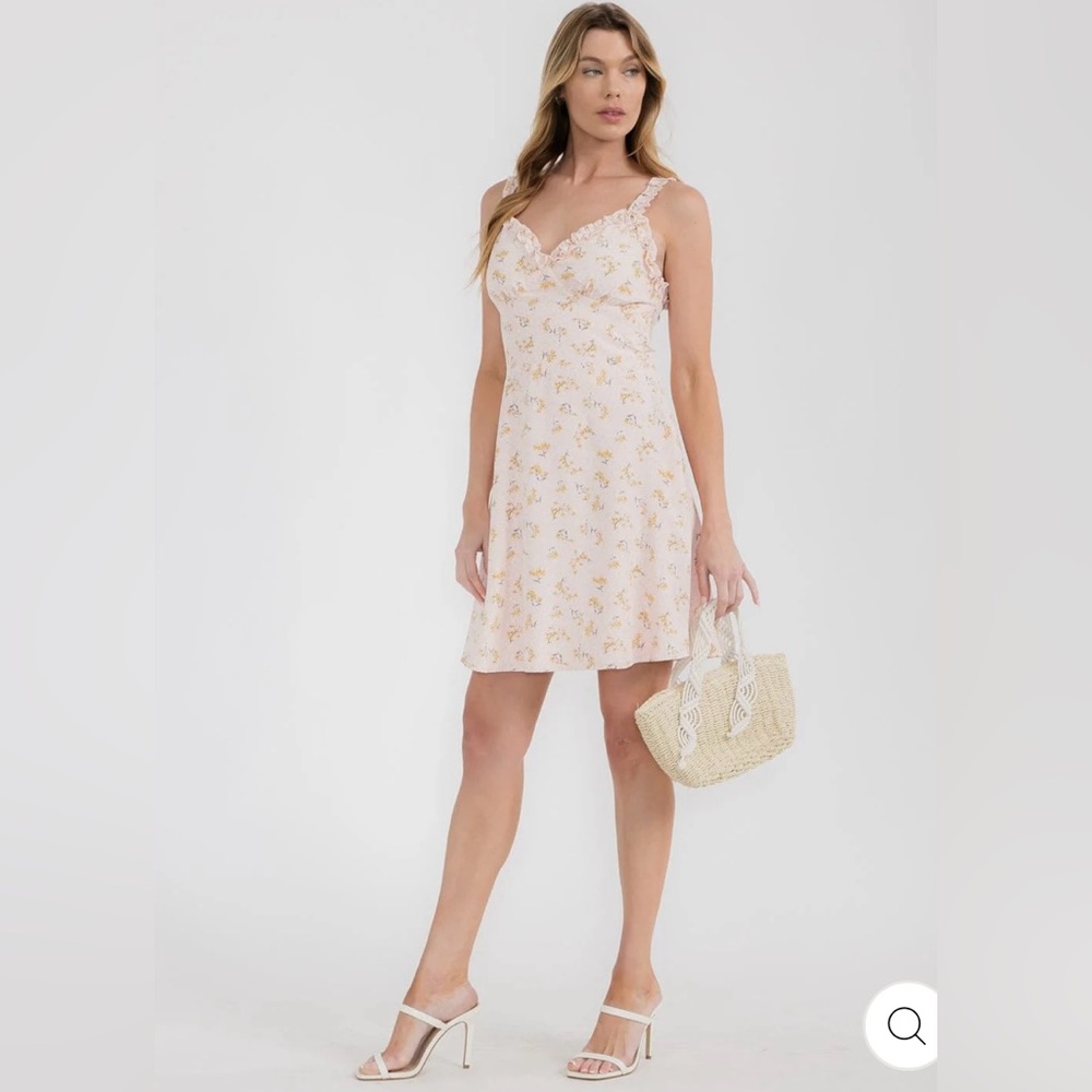 NWT Sleeveless V- Neck, Fit & Flare Mini Sun Dress